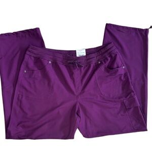 St. John’s Bay Active Straight Leg Pants XL Purple Zone NWT